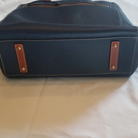 Dooney & Bourke Blue Pebble Grain Leather Satchel Shoulder Bag - Picture 11 of 13